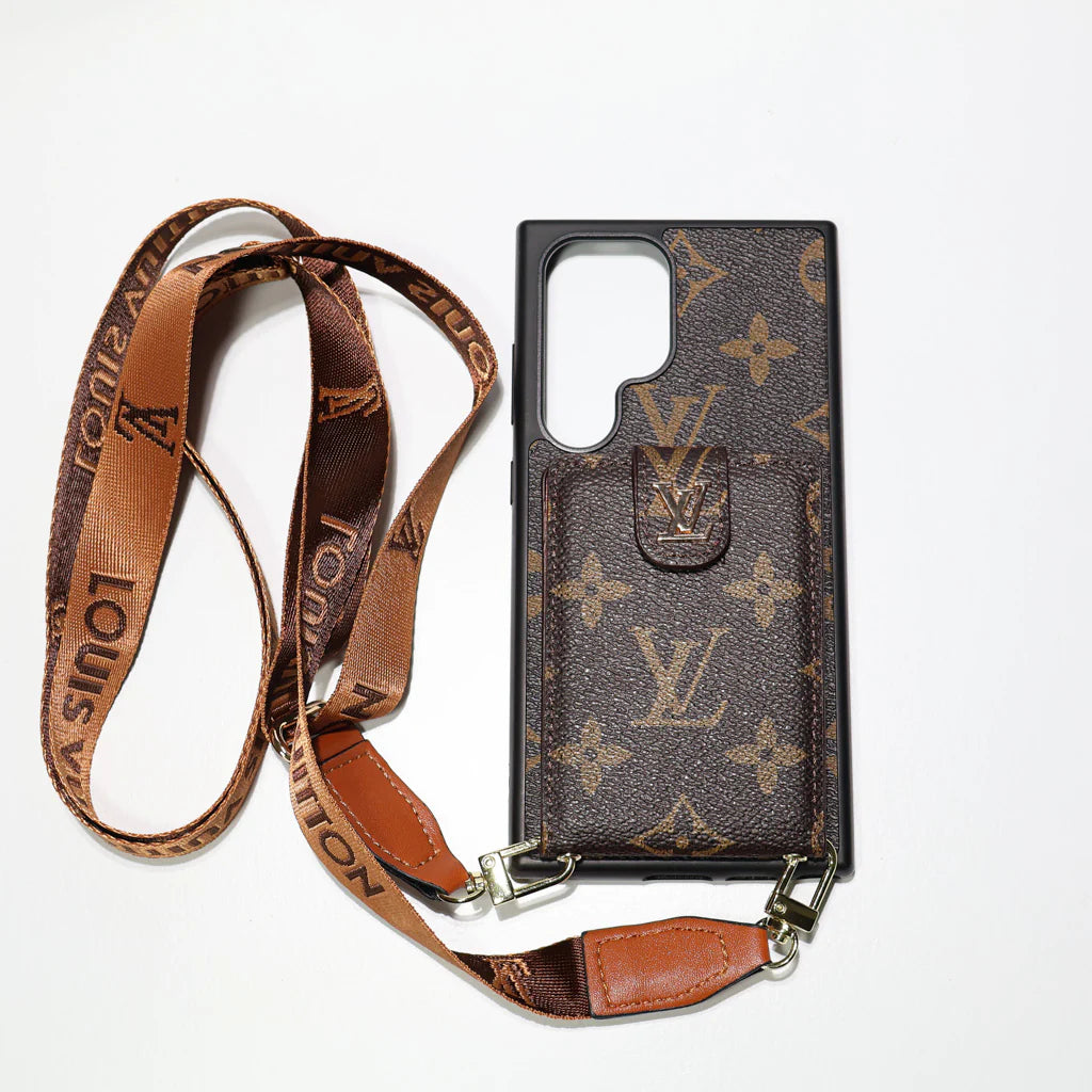 ✨LV Style Crossbody Ultra Hands Free Luxury Phone Case for Samsung S22 -25 Series