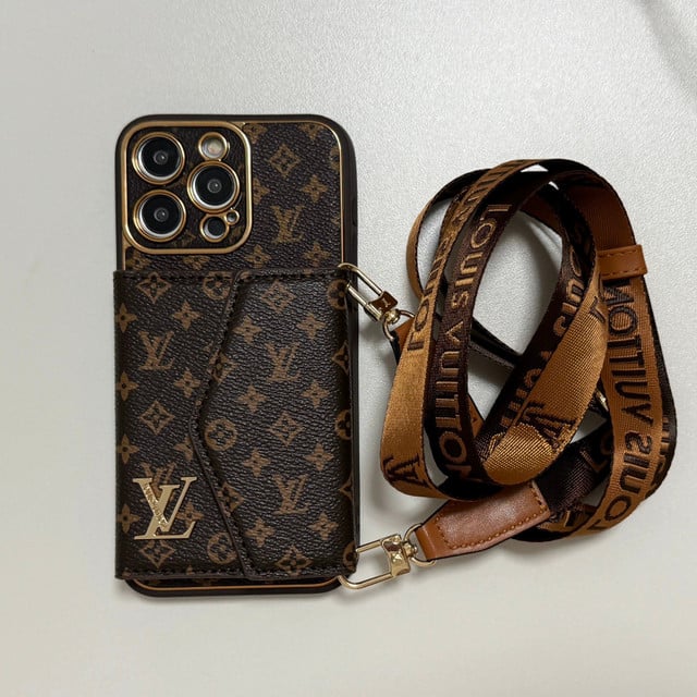 LV PHONE CASE COMBINED WITH FASHION WALLET AND STRAP