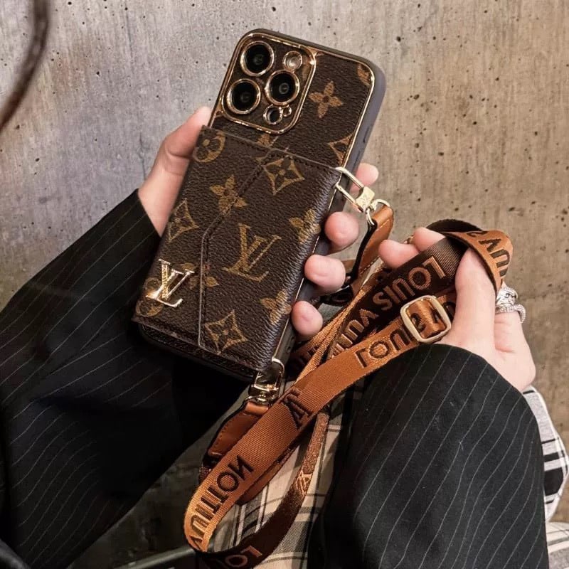 LV PHONE CASE COMBINED WITH FASHION WALLET AND STRAP